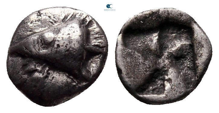 Mysia. Kyzikos circa 530-500 BC. 
Hemiobol AR

8 mm, 0,42 g



very fine