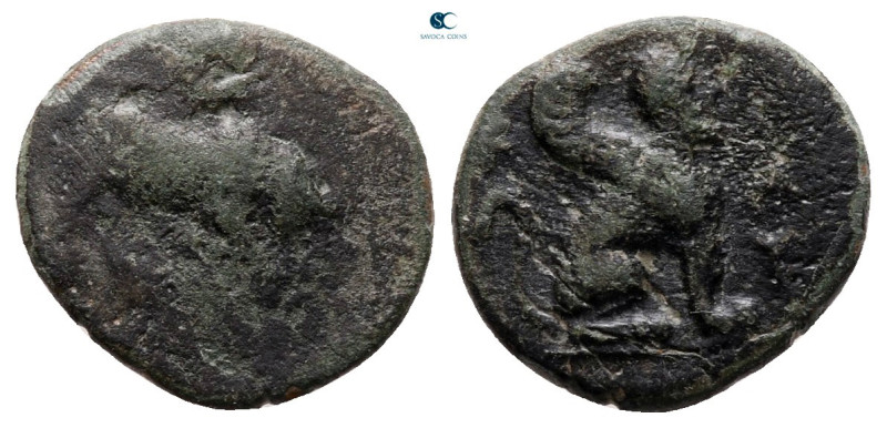 Caria. Kaunos circa 350-300 BC. 
Bronze Æ

12 mm, 1,19 g



fine