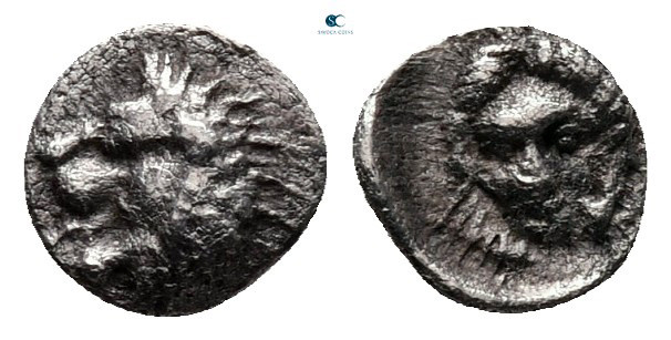 Satraps of Caria. Hekatomnos 392-377 BC. 
Tetartemorion AR

6 mm, 0,19 g

...