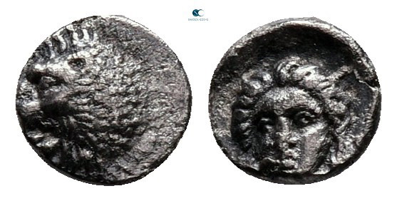 Satraps of Caria. Hekatomnos 392-377 BC. 
Tetartemorion AR

5 mm, 0,19 g

...