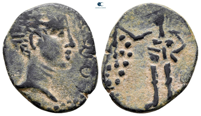 Hispania. Osset. Augustus 27 BC-AD 14. 
Bronze Æ

21 mm, 2,93 g



very f...