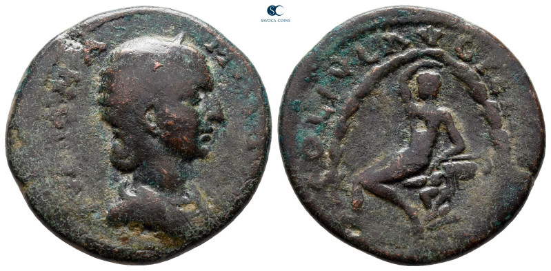 Macedon. Pella. Julia Mamaea. Augusta AD 225-235. 
Bronze Æ

26 mm, 8,20 g
...