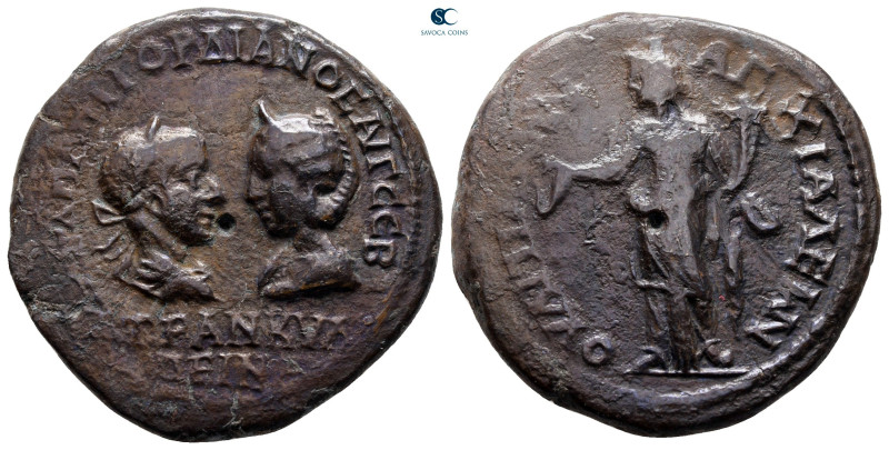 Thrace. Anchialos. Gordian III and Tranquillina AD 238-244. 
Bronze Æ

28 mm,...