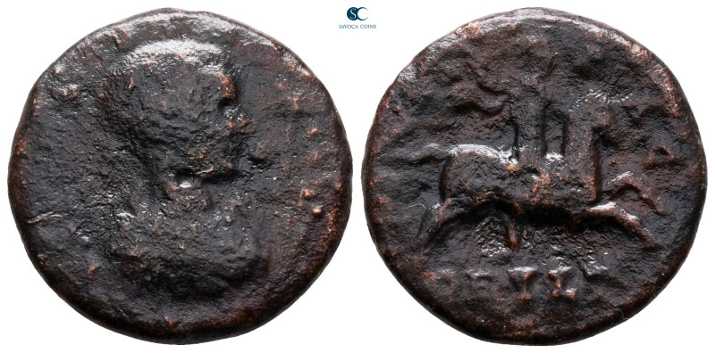 Thrace. Deultum. Macrinus and Diadumenian AD 217-218. 
Bronze Æ

23 mm, 6,45 ...