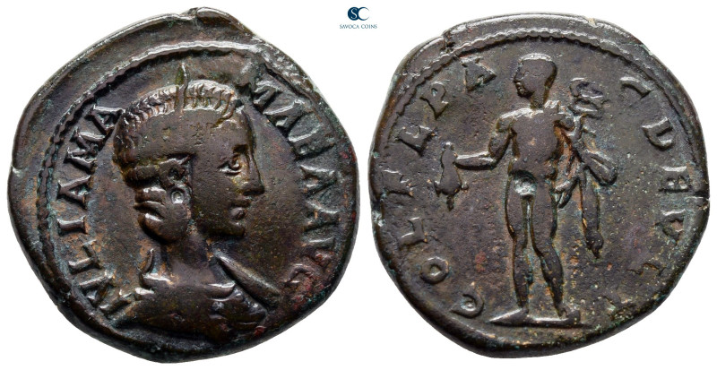 Thrace. Deultum. Julia Mamaea. Augusta AD 225-235. 
Bronze Æ

25 mm, 9,28 g
...