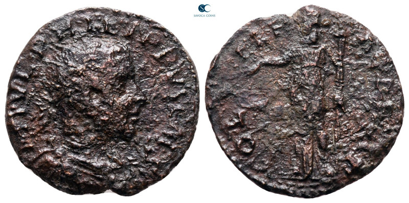 Thrace. Deultum. Philip II, as Caesar AD 244-246. 
Bronze Æ

21 mm, 3,39 g
...