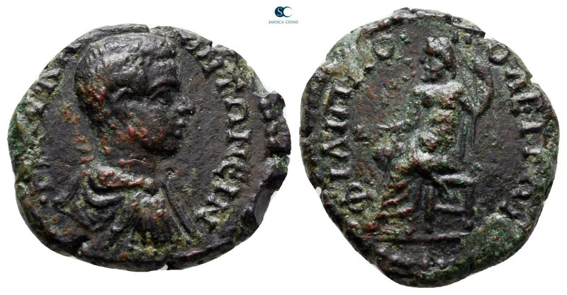 Thrace. Philippopolis. Caracalla AD 198-217. 
Bronze Æ

19 mm, 4,28 g



...