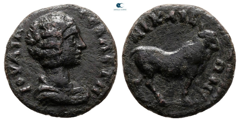 Bithynia. Nikaia. Julia Domna. Augusta AD 193-217. 
Bronze Æ

14 mm, 1,73 g
...