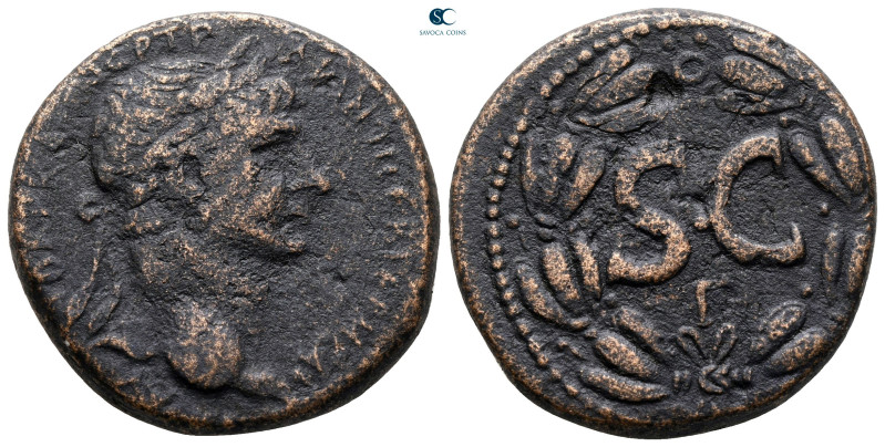 Seleucis and Pieria. Antioch. Trajan AD 98-117. 
Bronze Æ

27 mm, 14,78 g

...