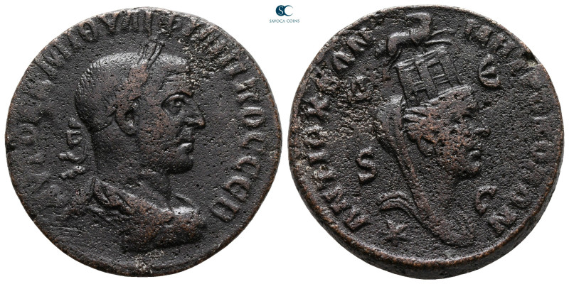 Seleucis and Pieria. Antioch. Philip I Arab AD 244-249. 
Bronze Æ

29 mm, 14,...