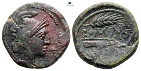 Anonymous 214-212 BC. Uncertain mint in Sicily. Uncia Æ