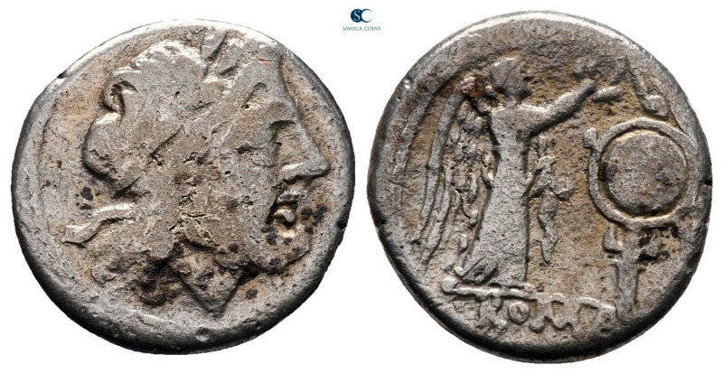 Anonymous 211-208 BC. Rome
Victoriatus AR

16 mm, 1,89 g



very fine
