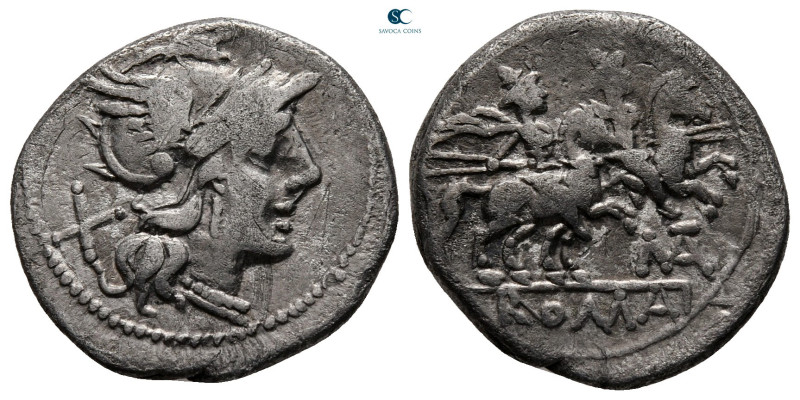 Matienus 179-170 BC. Rome
Denarius AR

19 mm, 3,87 g



very fine