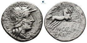 M. Calidius, Q. Caecilius and C. Fulvius 117-116 BC. Rome. Denarius AR