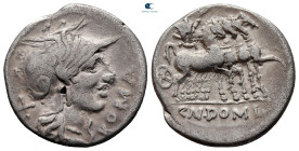 Cn. Domitius Ahenobarbus 116-115 BC. Rome. Denarius AR