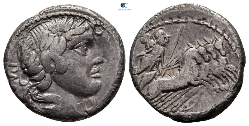 C. Vibius C.f. Pansa 90 BC. Rome
Denarius AR

18 mm, 3,94 g



very fine