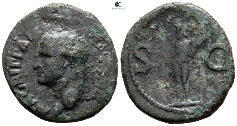 Agrippa 12 BC. Rome
As Æ

30 mm, 11,25 g



fine