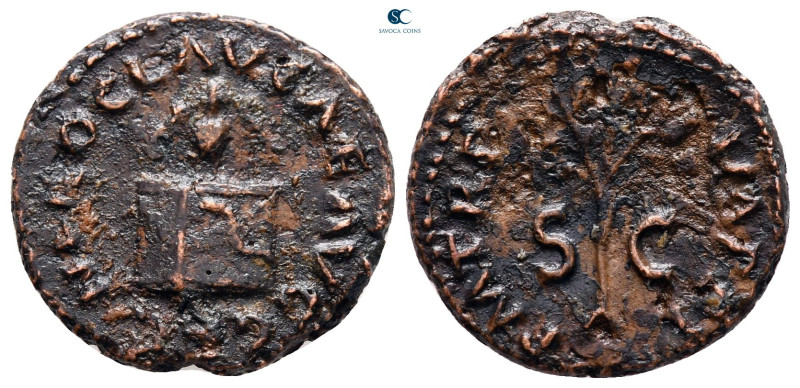 Nero AD 54-68. Rome
Quadrans Æ

18 mm, 2,90 g



very fine
