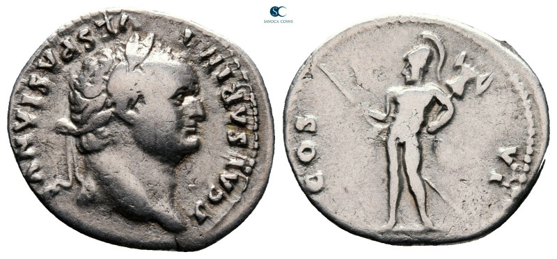 Titus, as Caesar AD 76-78. Rome
Denarius AR

19 mm, 3,47 g



very fine