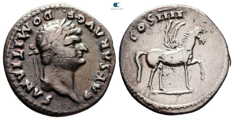 Domitian AD 81-96. Rome
Denarius AR

19 mm, 3,14 g



very fine