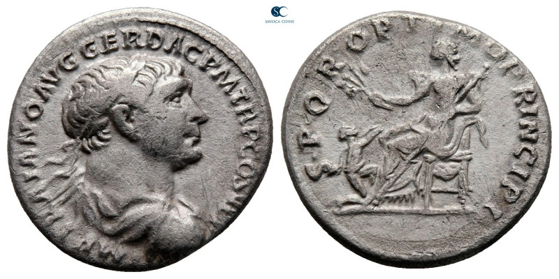 Trajan AD 98-117. Rome
Denarius AR

18 mm, 3,12 g



very fine