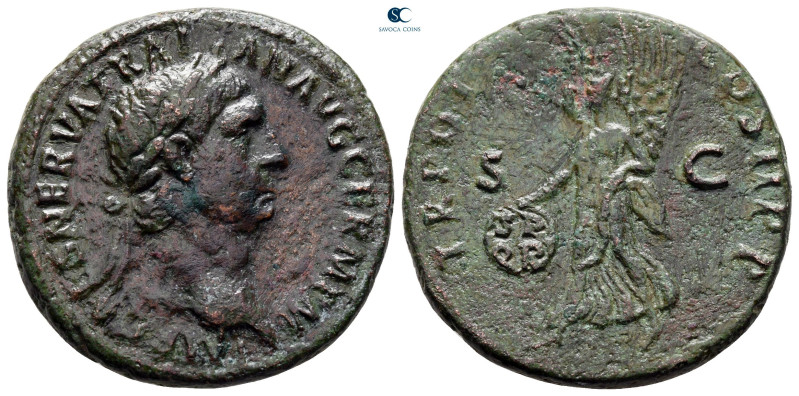 Trajan AD 98-117. Rome
As Æ

27 mm, 11,12 g



very fine