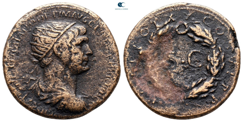 Trajan AD 98-117. Rome
Semis Æ

24 mm, 6,78 g



nearly very fine