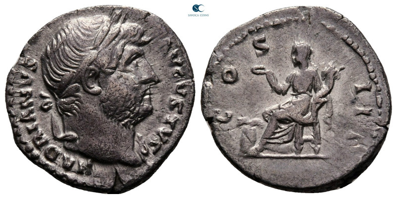 Hadrian AD 117-138. Rome
Denarius AR

19 mm, 3,23 g



very fine