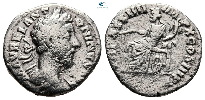 Marcus Aurelius AD 161-180. Rome
Denarius AR

18 mm, 2,72 g



very fine