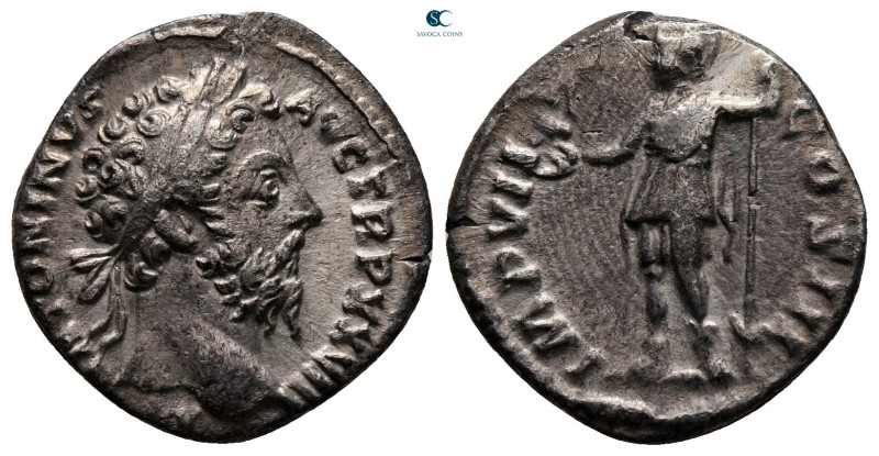 Marcus Aurelius AD 161-180. Rome
Denarius AR

19 mm, 2,74 g



very fine