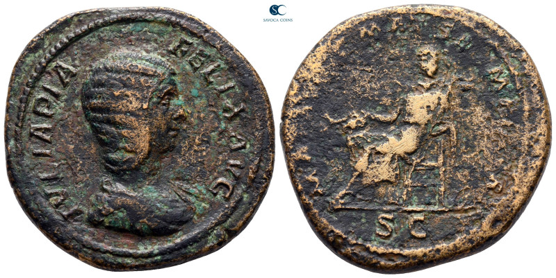 Julia Domna. Augusta AD 193-217. Rome
Sestertius Æ

35 mm, 25,05 g



nea...