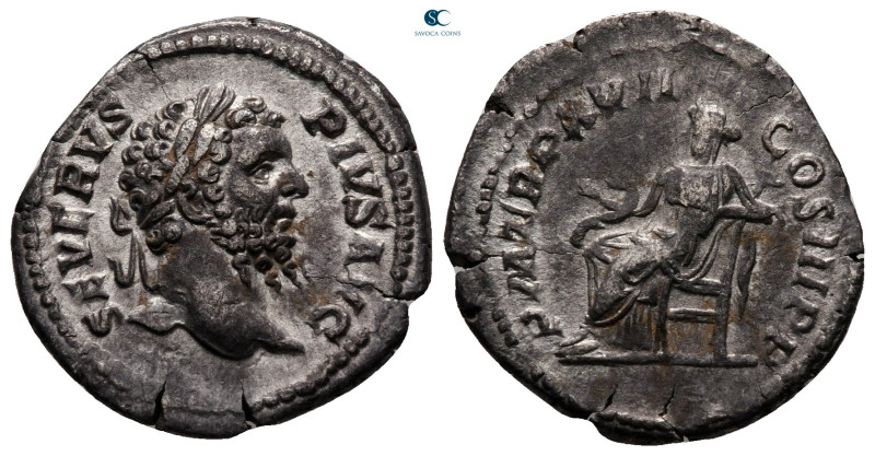 Septimius Severus AD 193-211. Rome
Denarius AR

18 mm, 2,21 g



very fin...