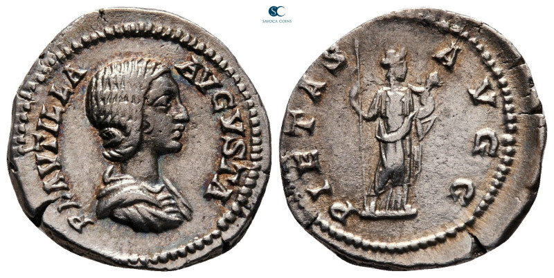 Plautilla. Augusta AD 202-205. Rome
Denarius AR

20 mm, 3,03 g



good ve...