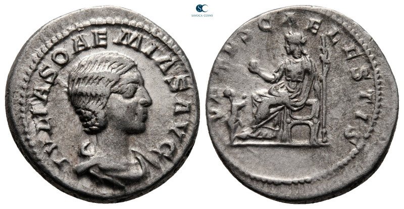 Julia Soaemias. Augusta AD 218-222. Rome
Denarius AR

19 mm, 3,76 g



ve...