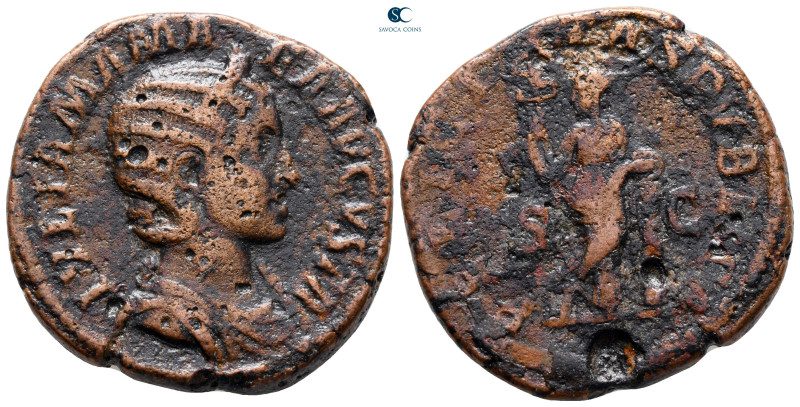 Julia Mamaea. Augusta AD 225-235. Rome
Sestertius Æ

31 mm, 18,53 g



ne...