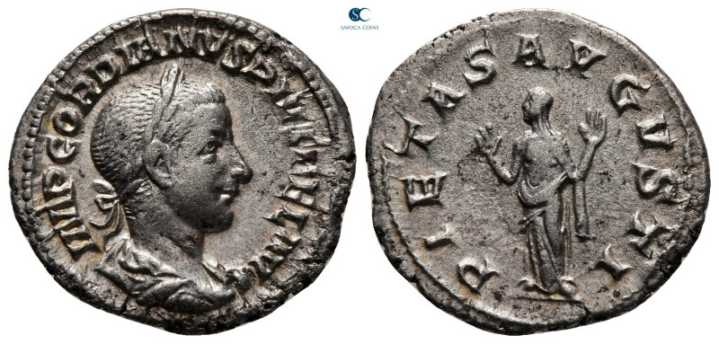 Gordian III AD 238-244. Rome
Denarius AR

20 mm, 3,00 g



very fine