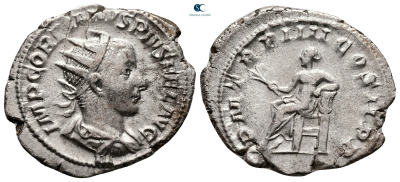 Gordian III AD 238-244. Rome
Antoninianus AR

24 mm, 4,42 g



very fine