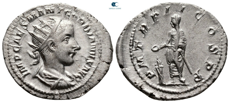 Gordian III AD 238-244. Rome
Antoninianus AR

25 mm, 4,30 g



very fine