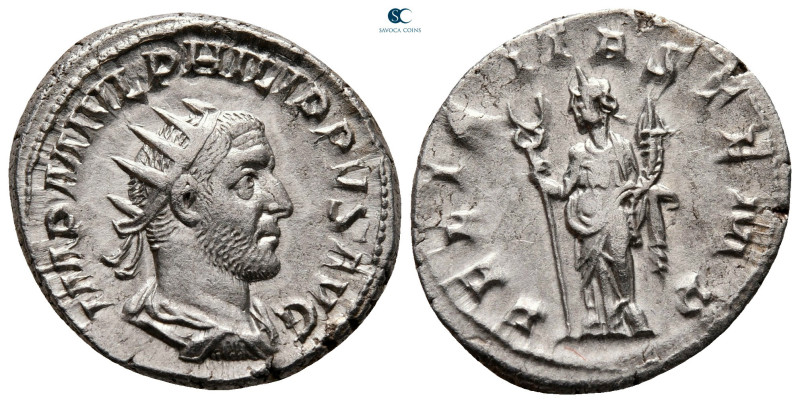Philip I Arab AD 244-249. Rome
Antoninianus AR

23 mm, 4,93 g



very fin...