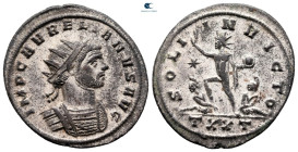 Aurelian AD 270-275. Ticinum. Antoninianus Æ silvered