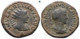 Aurelian and Vabalathus AD 270-275. Antioch. Antoninianus Æ
