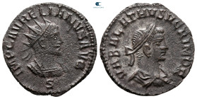 Aurelian and Vabalathus AD 270-275. Antioch. Antoninianus Æ