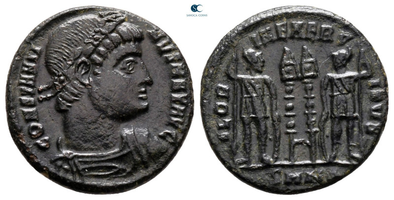 Constantine I the Great AD 306-337. Nicomedia
Follis Æ

17 mm, 2,37 g



...