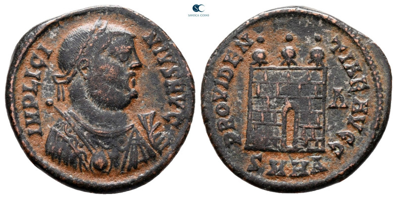 Licinius I AD 308-324. Heraclea
Follis Æ

19 mm, 2,40 g



very fine