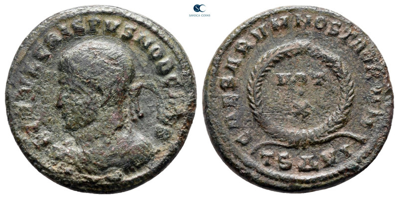 Crispus, as Caesar AD 316-326. Thessaloniki
Follis Æ

19 mm, 3,07 g



ne...