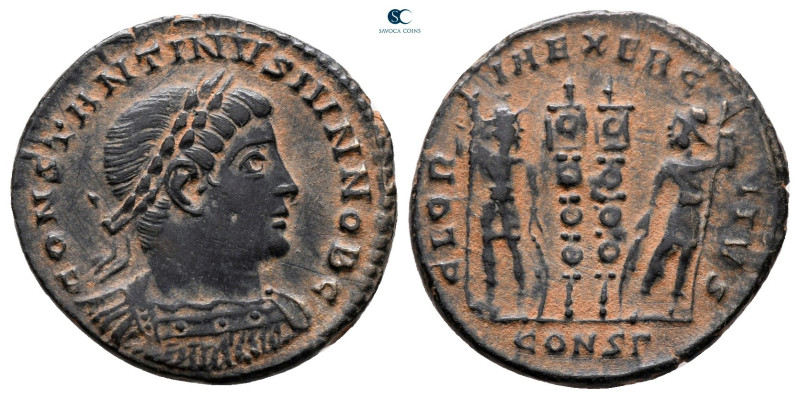 Constantine II, as Caesar AD 317-337. Constantinople
Follis Æ

18 mm, 2,33 g...