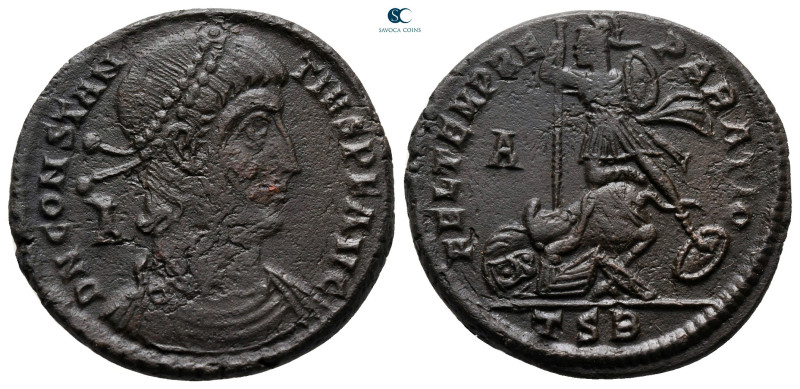 Constantius II AD 347-361. Thessaloniki
Follis Æ

24 mm, 5,53 g



very f...