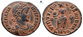 Gratian AD 375-383. Antioch. Follis Æ