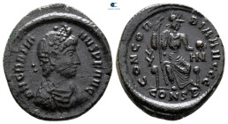 Gratian AD 375-383. Constantinople. Follis Æ