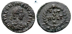 Valentinian II AD 375-392. Siscia. Follis Æ